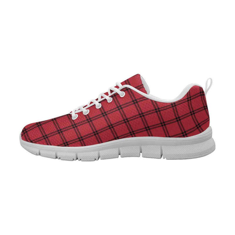 Men's Buffalo Plaid Running Sneakers - Uniquely You