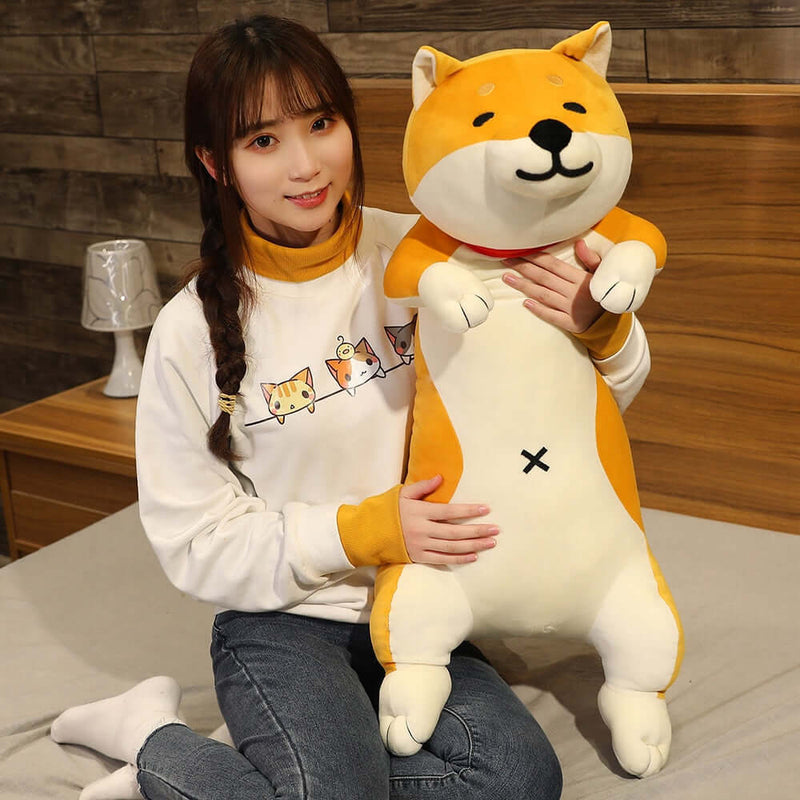 Shiba Inu Plush Toy, 60-120cm Long Animal Pillow