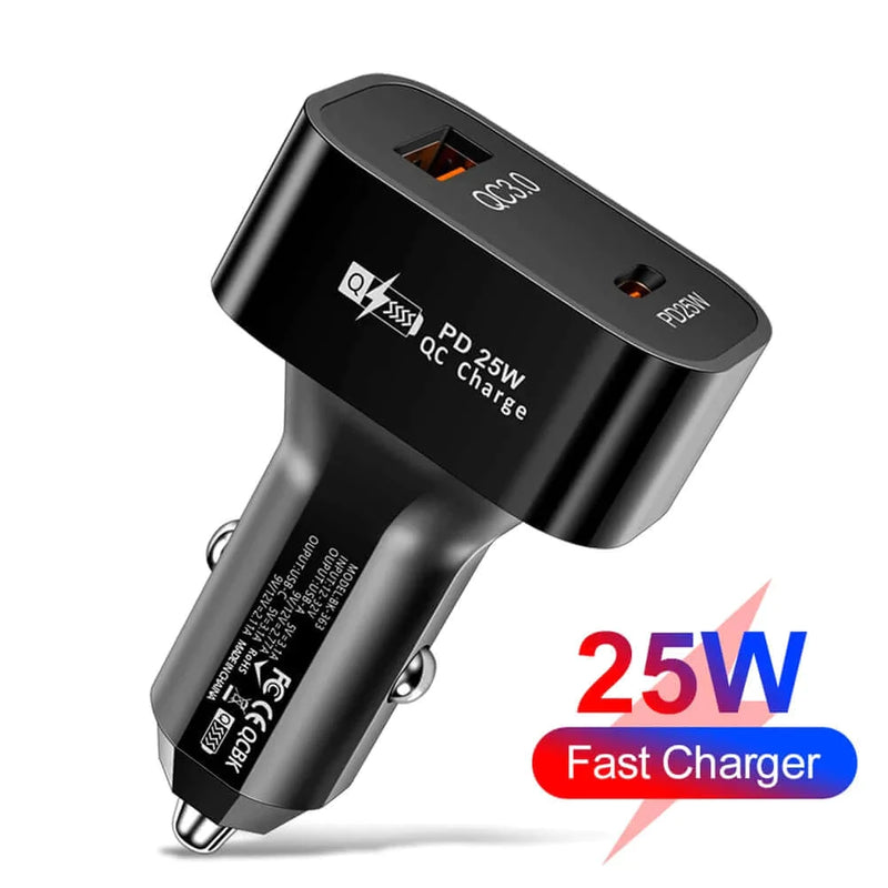 Charge All Your Devices at Once with the 120W 4 in 1 Retractable Car Charger USB Type C Cable for iPhone, and Samsung
