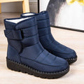 "Cozy and Stylish Women's Snow Boots: Slip-On, Waterproof, and Plush"