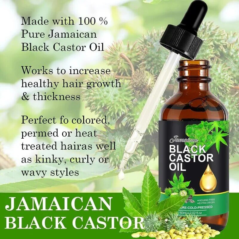 120ml Castor Oil: Organic Serum for Hair Growth and Skin Health