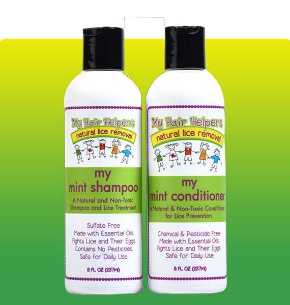 Lice Prevention Shampoo & Conditioner with Peppermint Oil for Kids