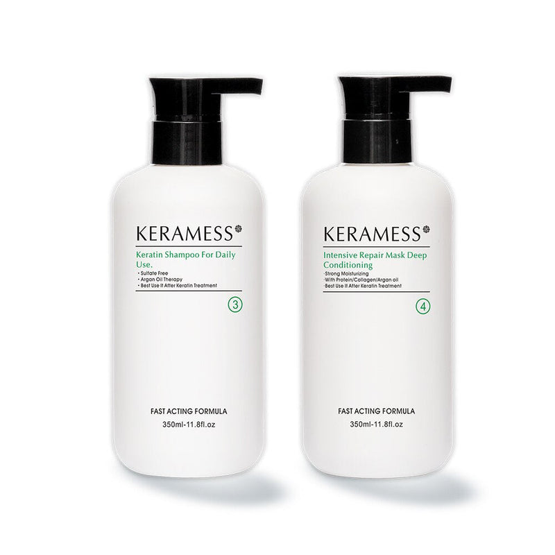 Keratin Treatment Shampoo & Conditioner - Sulfate Free for Hair Repair