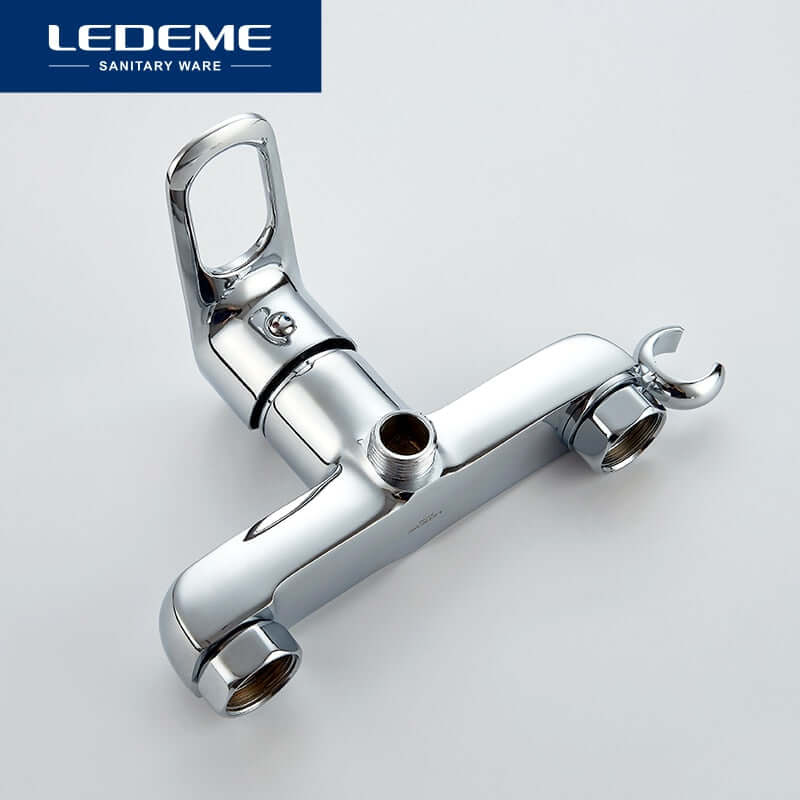 "LEDEME Bidet Faucet: Hot/Cold Water Mixer, Double Switch"