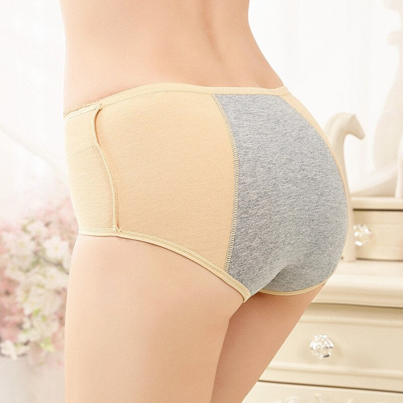 Menstrual Period Panties Leak Proof High Waist Warm Physiological Pants Cotton