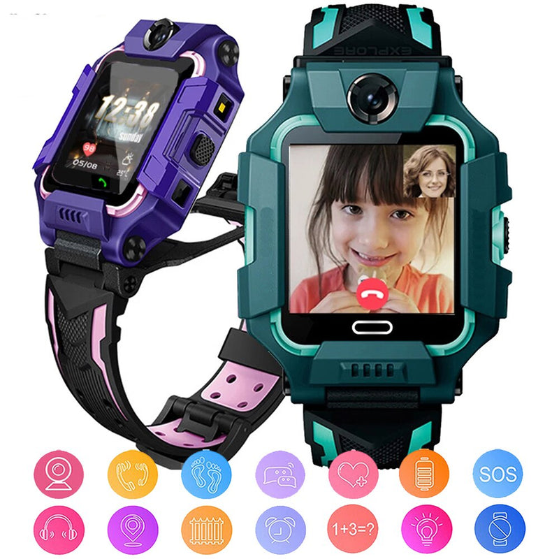 "Q19 Kids Smart Watch: Dual Camera, GPS, SOS, Voice Chat & More!"