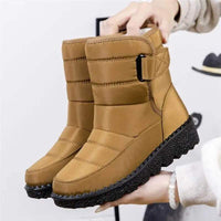 Cozy and Stylish Women's Snow Boots, Slip-On, Waterproof, and Plush