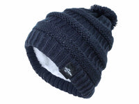 Fear0 NJ Warmest Plush Insulated Knit Pom Women Winter Beanie Hat