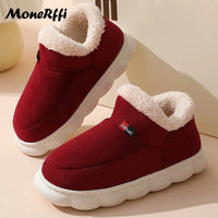 "Warm Waterproof Winter Slippers for Men and Women - Indoor/Outdoor Footwear"