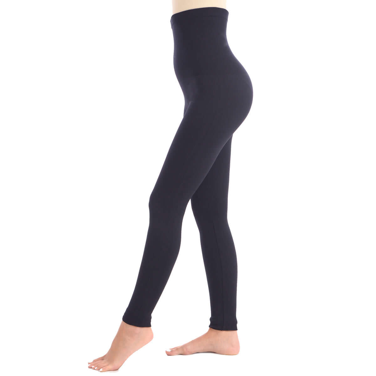 New Full Shaping Legging With Double Layer 5" Waistband - Black