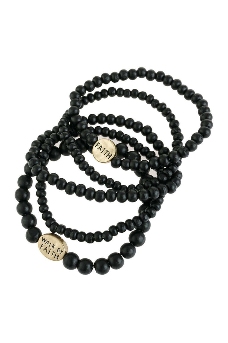 "Faith" natural stone bracelets