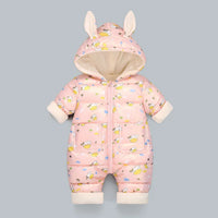 "Newborn Winter Fashion Snowsuit | Cotton-Padded Boy/Girl Jumpsuit"