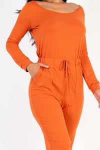 Capella Tie-Waist Long Sleeve Jumpsuit