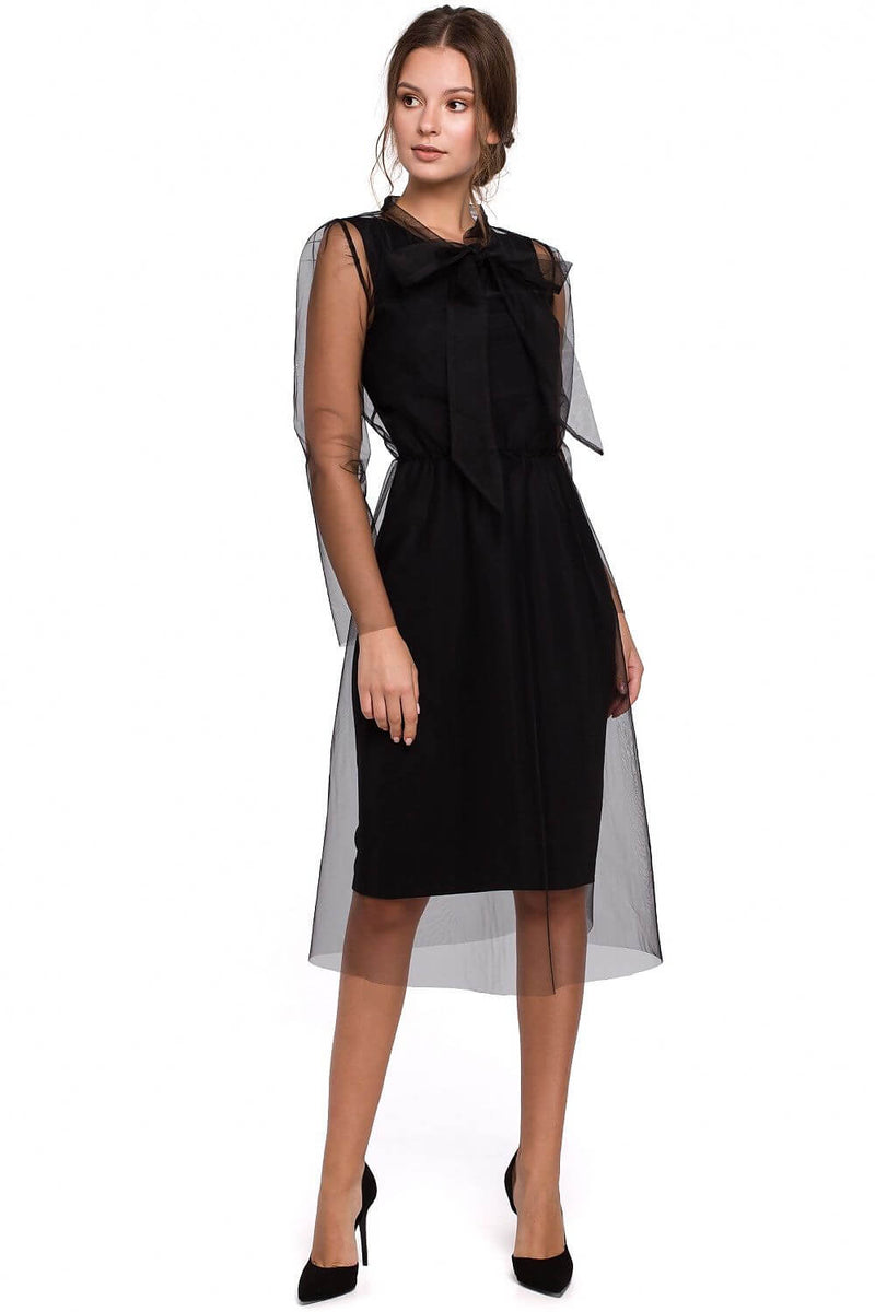 Elegant Two-Layered Cocktail Dress - Steal the Show with Effortless Grace and Beauty