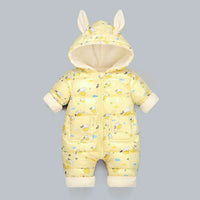 "Newborn Winter Fashion Snowsuit | Cotton-Padded Boy/Girl Jumpsuit"