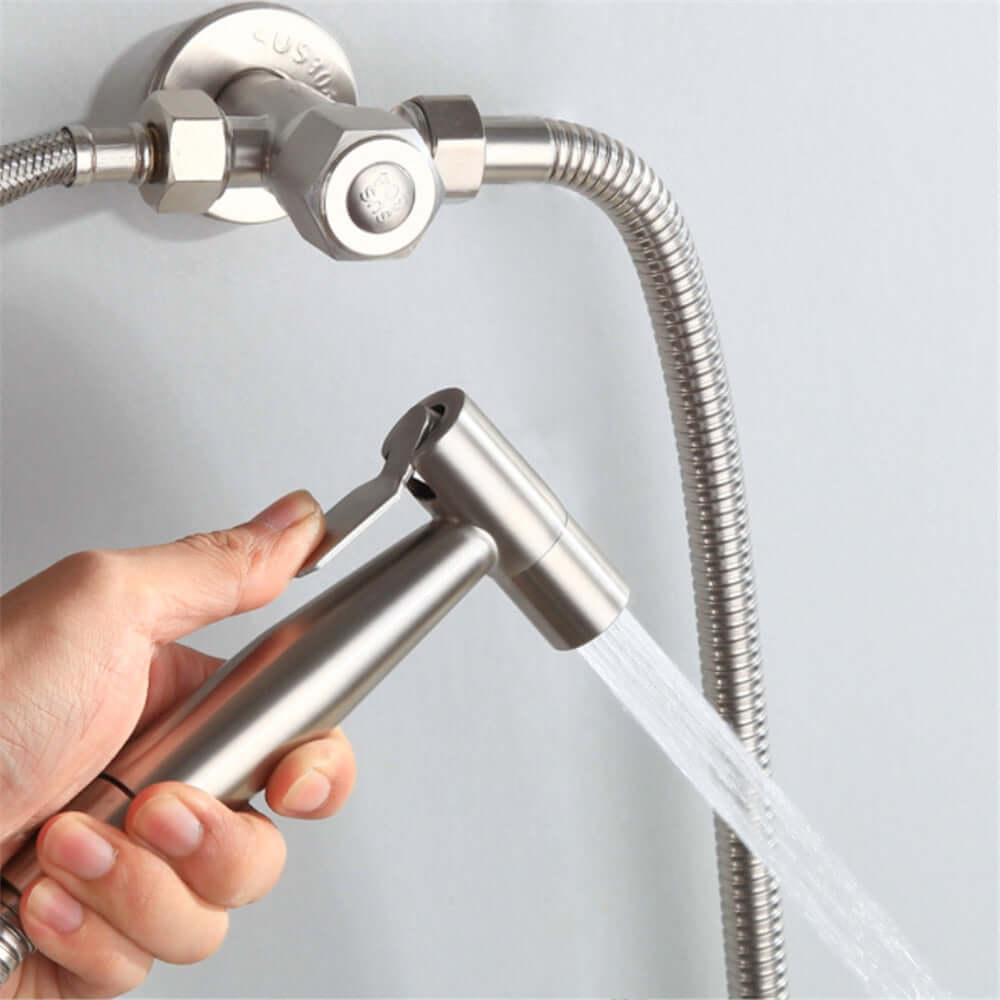 "Stainless Steel Bidet Sprayer Set: G1/2, Bathroom Hand Spray"