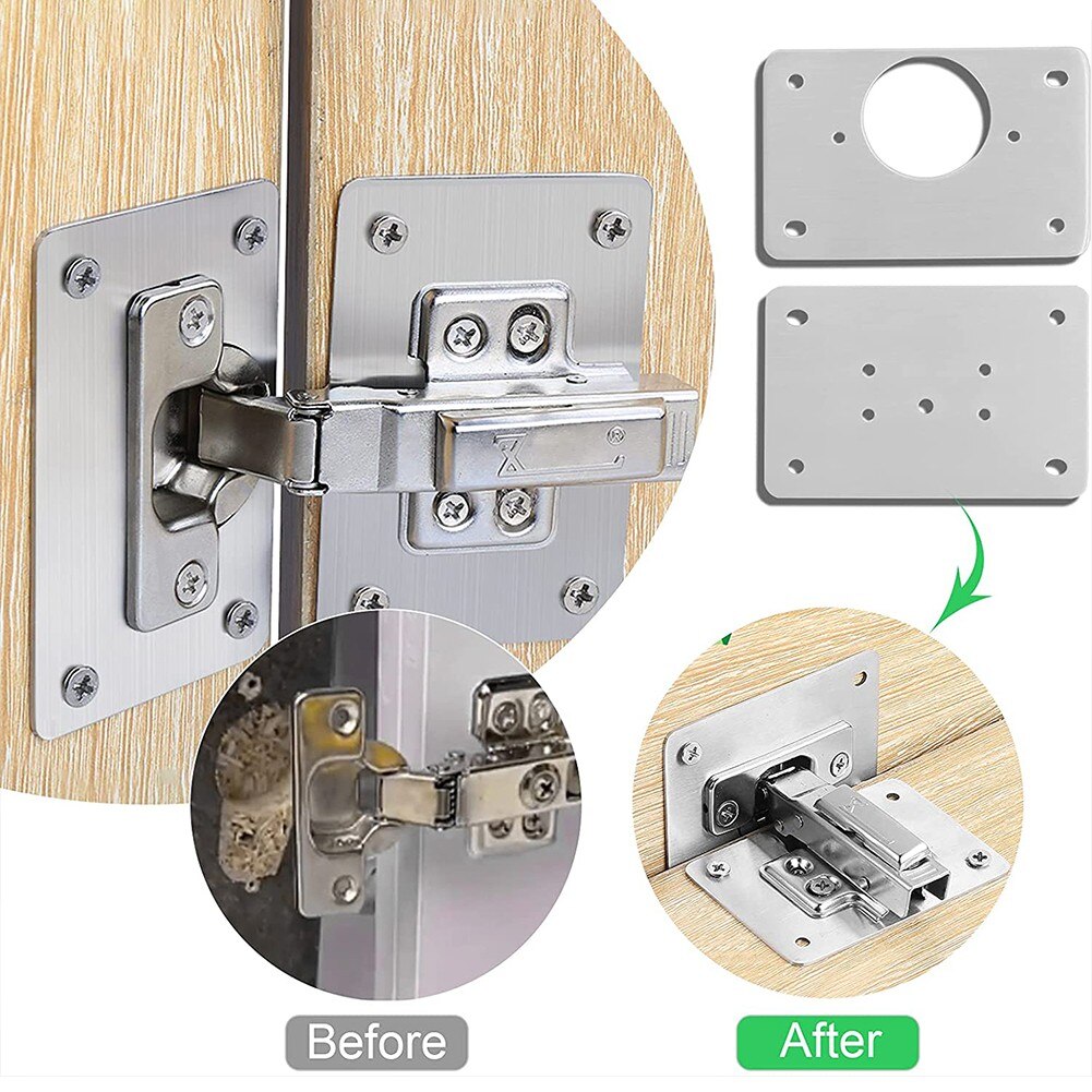 Stainless Steel Hinge Repair Plate