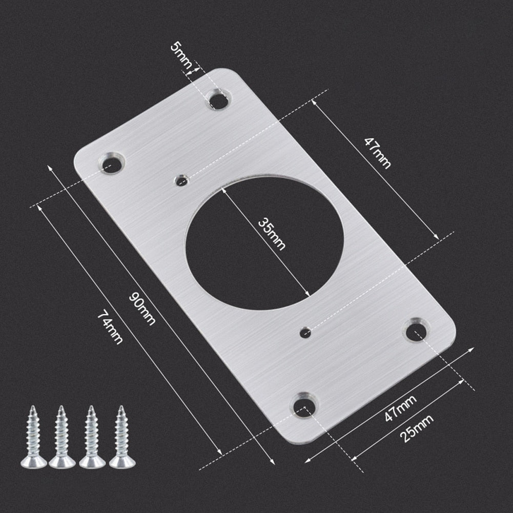 Stainless Steel Hinge Repair Plate