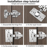 Stainless Steel Hinge Repair Plate