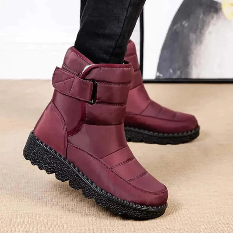 Cozy and Stylish Women's Snow Boots, Slip-On, Waterproof, and Plush