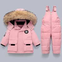 Kids' Winter Warm Down Jacket & Jumpsuit Set (Boys & Girls)