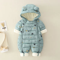 Warm Winter Wear for Baby Boys & Girls | Cotton Overalls Snowsuit"