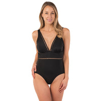 Queen Victoria Swimsuit - Rule the Beach in Style - Unique Cut-Out Design and Slimming Inner Panel