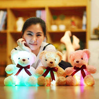 "Luminous LED Glowing Teddy Bear Plush Toy - Christmas Gift for Kids"