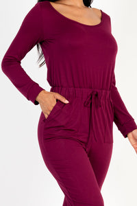 Capella Tie-Waist Long Sleeve Jumpsuit