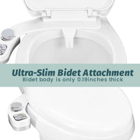 Samudra Button Bidet, Non-Electric, Dual Nozzle, Self-Cleaning