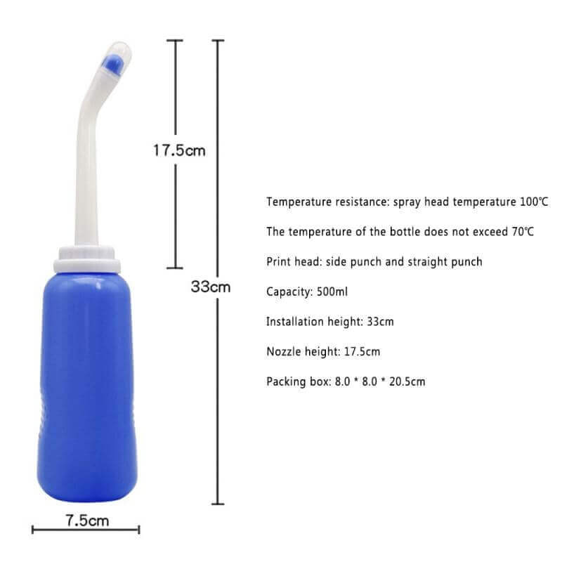 "Portable 500ML Bidet: Handheld Pregnancy & Travel Cleaner"