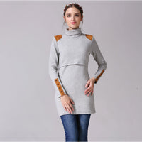 Turtleneck Maternity Nursing Dress: Perfect for Pregnant Moms