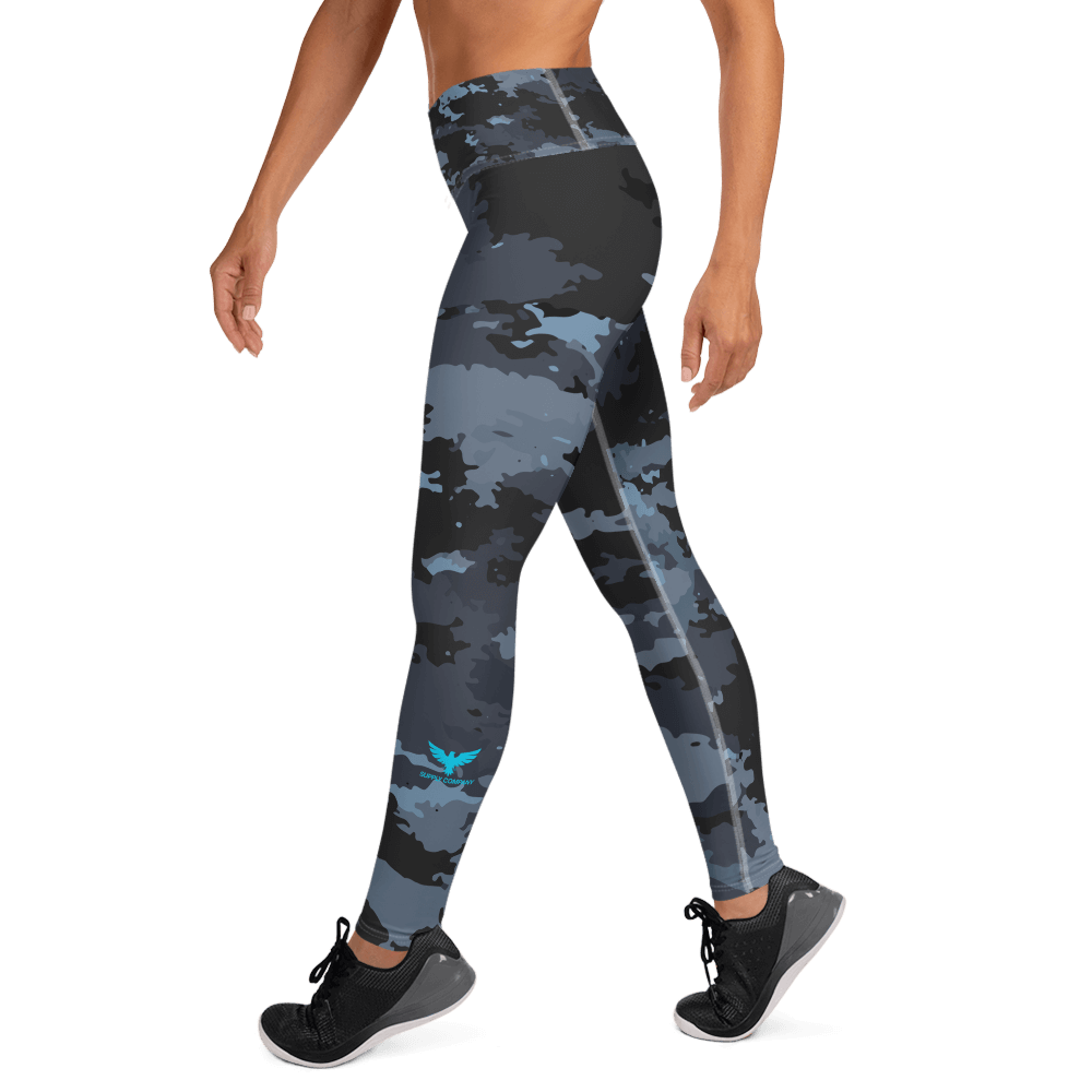 Women's All Day Comfort Yoga Coast Camo Full Length Leggings