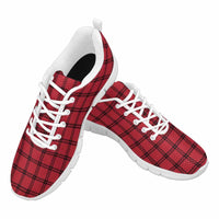 Men's Buffalo Plaid Running Sneakers - Uniquely You