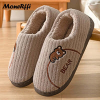 "Warm Waterproof Winter Slippers for Men and Women - Indoor/Outdoor Footwear"