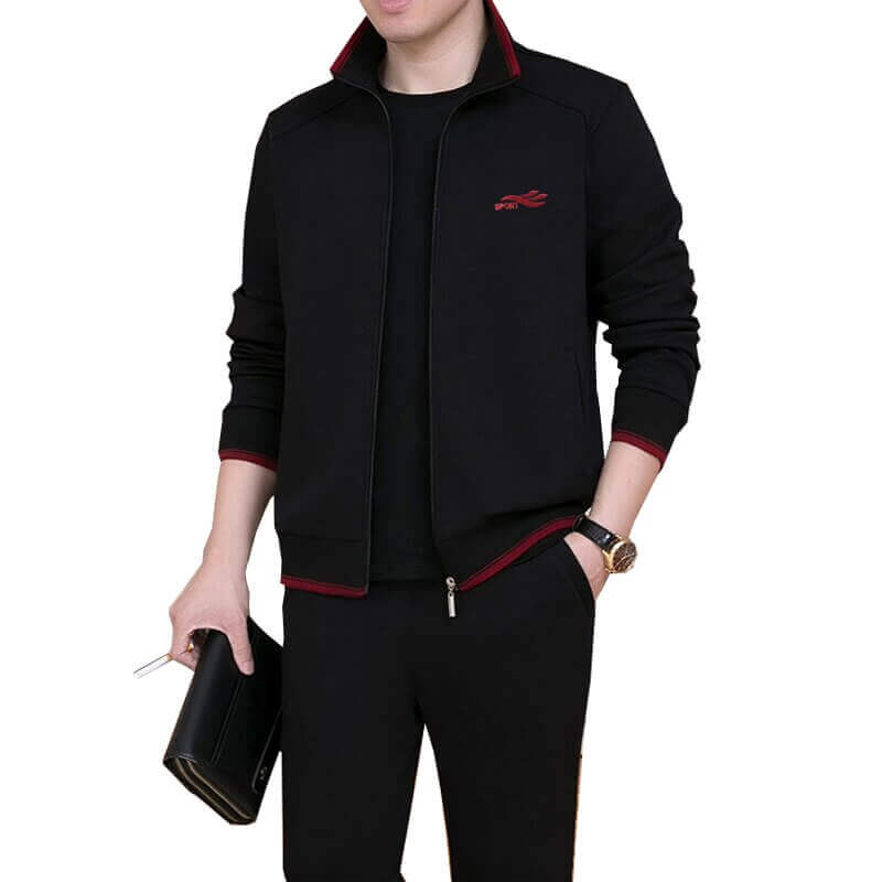 "3-Piece Men's Sweat Suit Set - Stylish and Casual Sportswear Set"