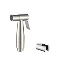 "Stainless Steel Handheld Bidet: Bathroom Hygiene Sprayer Set"