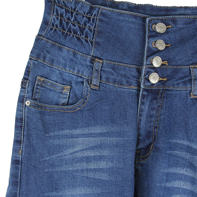 High Waist Denim Pencil Pants