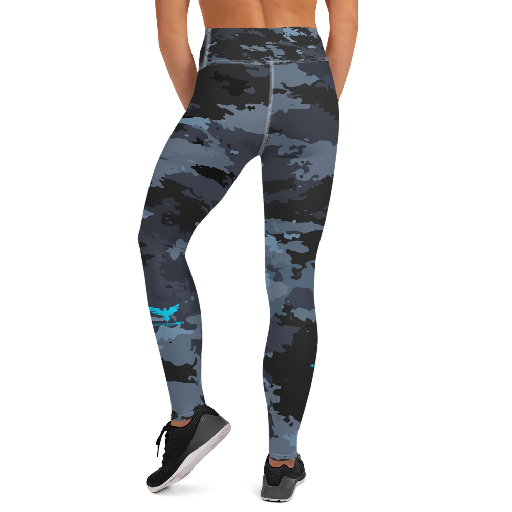 Women's All Day Comfort Yoga Coast Camo Full Length Leggings