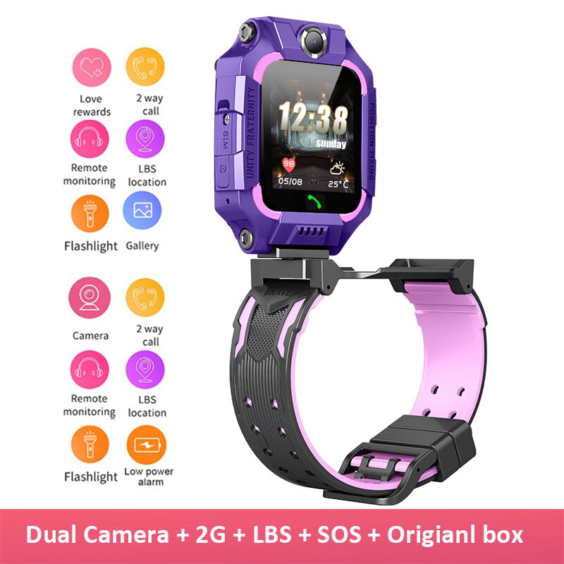 "Q19 Kids Smart Watch: Dual Camera, GPS, SOS, Voice Chat & More!"