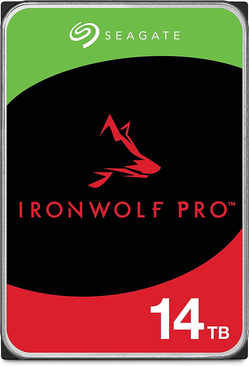 Ironwolf Pro 14TB NAS Internal Hard Drive HDD – CMR 3.5 Inch SATA 6Gb/S 256MB Cache for RAID Network Attached Storage, Data Recovery Service – Frustration Free Packaging (ST14000NEZ008)