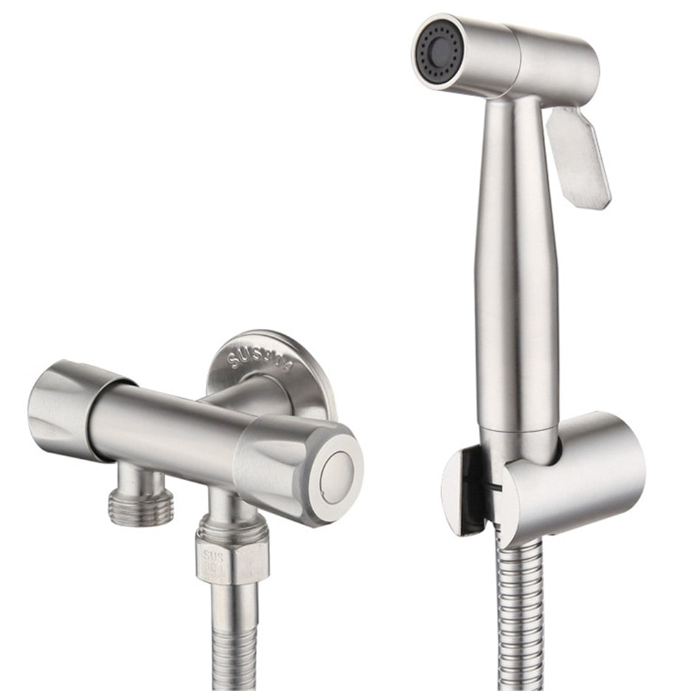 "Stainless Steel Bidet Sprayer Set: G1/2, Bathroom Hand Spray"