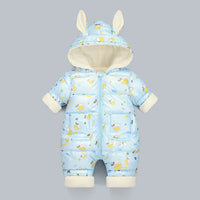 "Newborn Winter Fashion Snowsuit | Cotton-Padded Boy/Girl Jumpsuit"