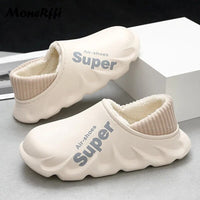 "Warm Waterproof Winter Slippers for Men and Women - Indoor/Outdoor Footwear"