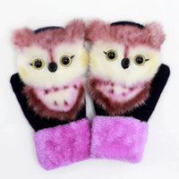 Winter Gloves Girls Christmas Gifts Kids Adults Gloves 5-15 Years Winter Warm