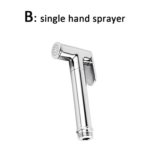 Arofa Toilet Bidet Sprayer Set, Brass Chrome Plated, Handheld, Complete Set