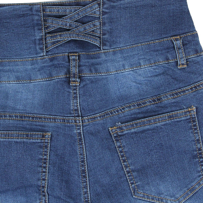 High Waist Denim Pencil Pants