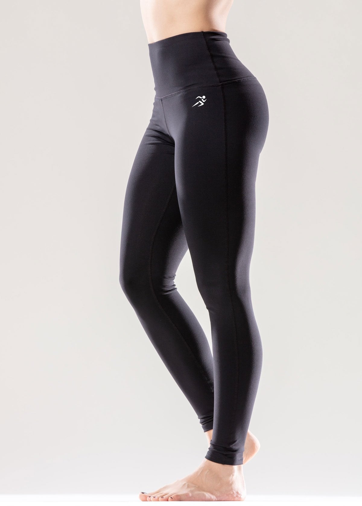 Puissante High-Waisted Full-Length Black Leggings