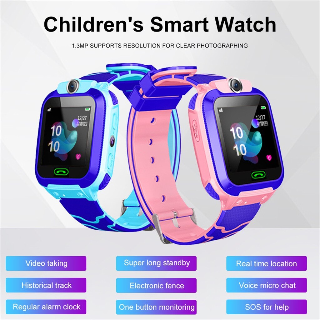 Kids LBS Locator Tracker Smart Watch Telephone SOS