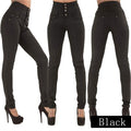 High Waist Denim Pencil Pants